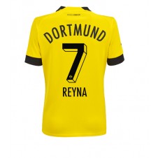 Borussia Dortmund Giovanni Reyna #7 Hemmatröja Dam 2022-23 Korta ärmar